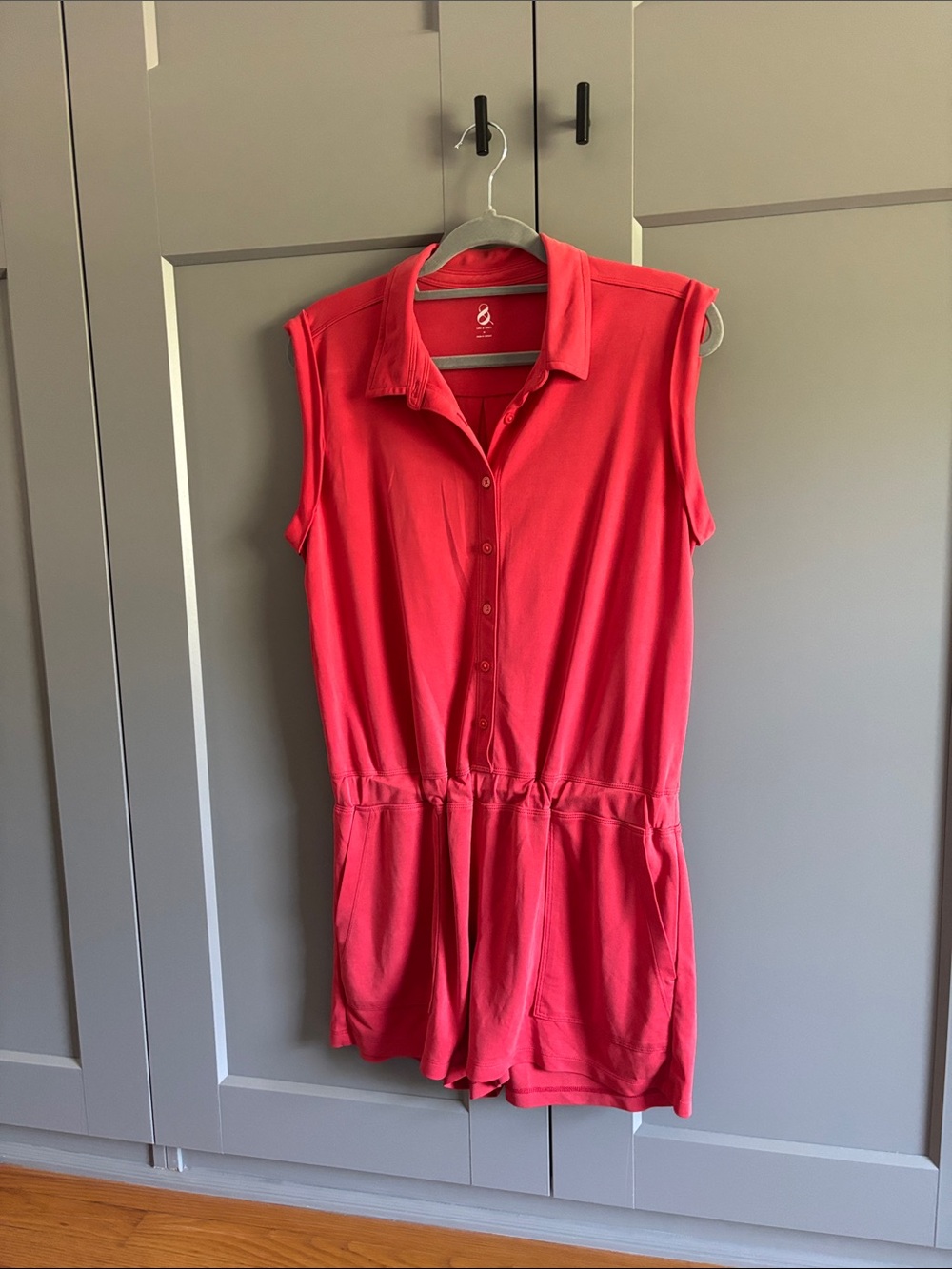Lou & Grey • Sleeveless Red Romper